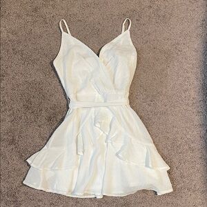 Francesca's Collections Elegant White Mini Dress
